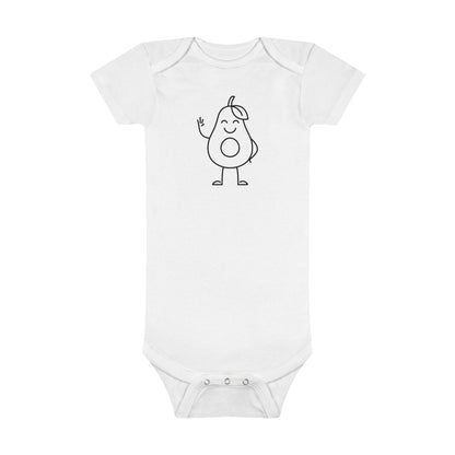 Happy Avocado Print Baby Onesies