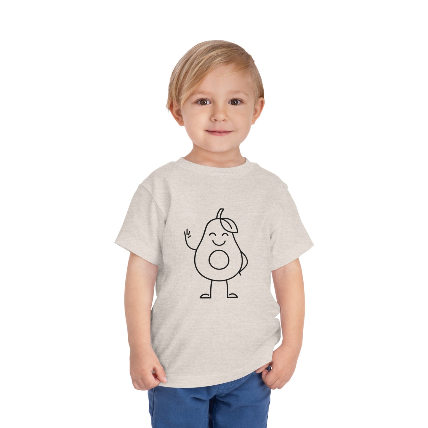 Happy Avocado Print Toddlers T-Shirt