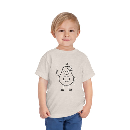 Happy Avocado Print Toddlers T-Shirt