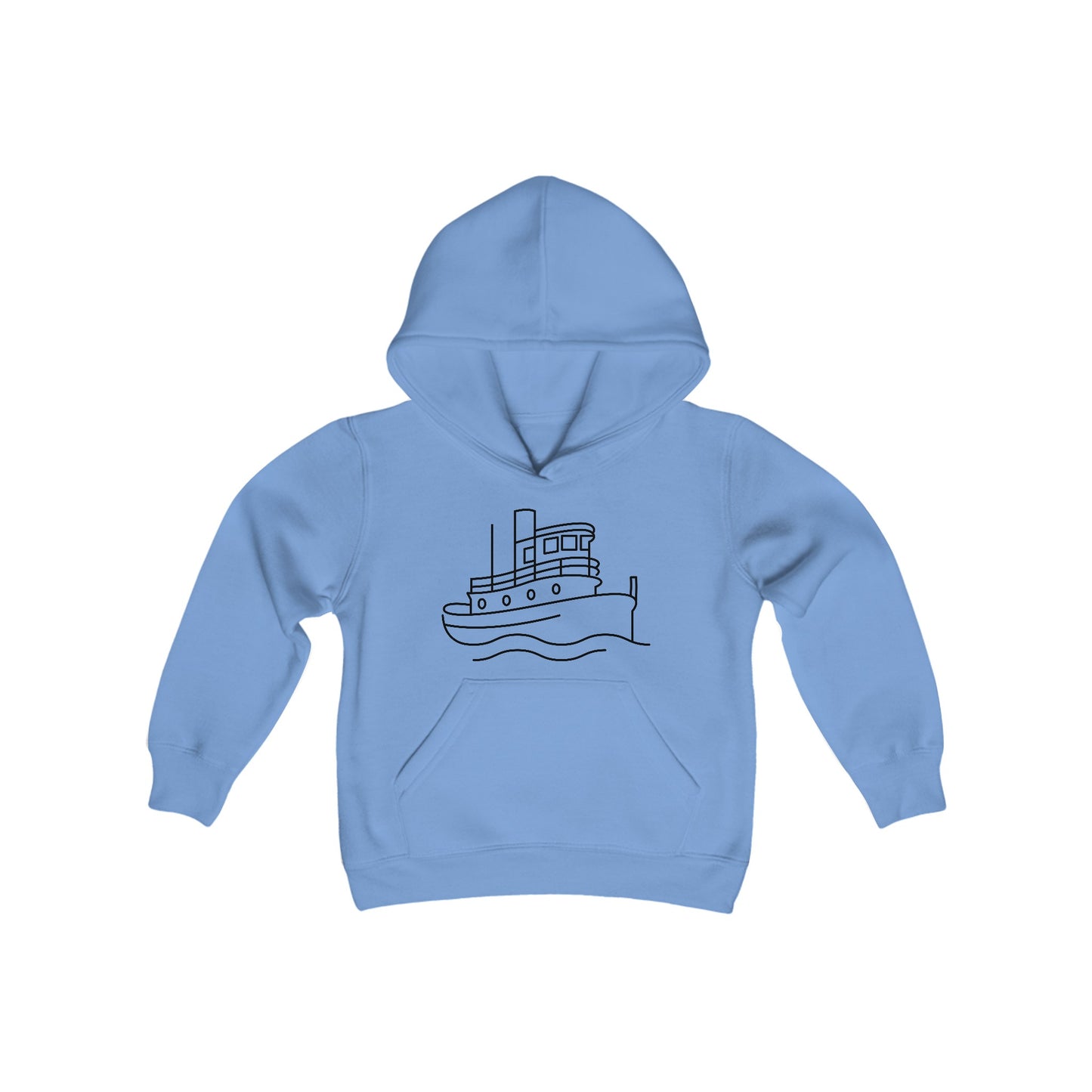 Tug Boat Print Kids Hoodie