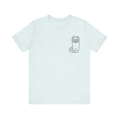 Standing Red Panda Print Men & Women T-Shirt