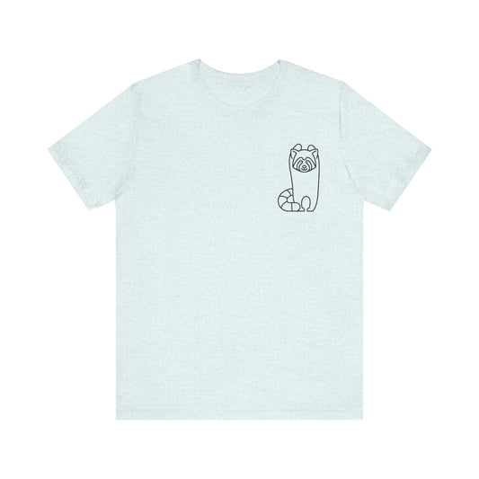 Standing Red Panda Print Men & Women T-Shirt