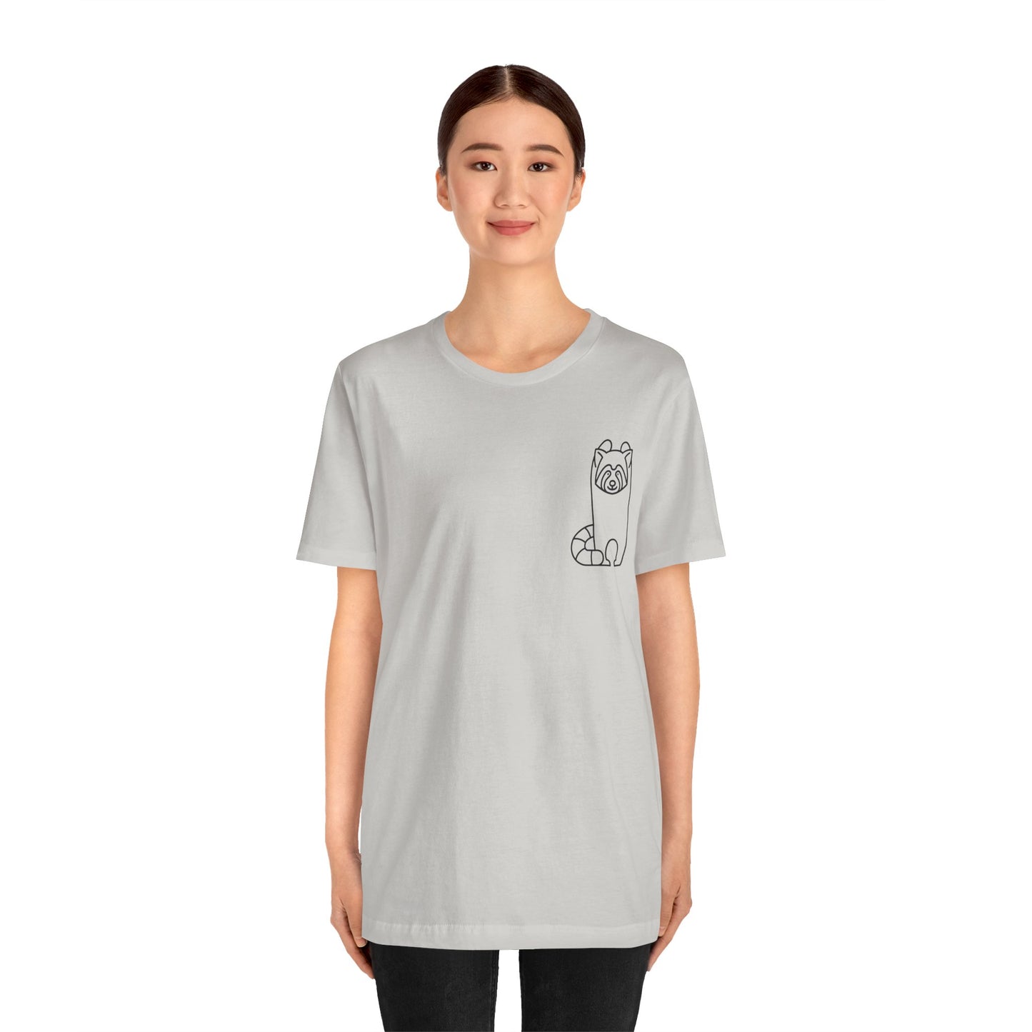 Standing Red Panda Print Men & Women T-Shirt
