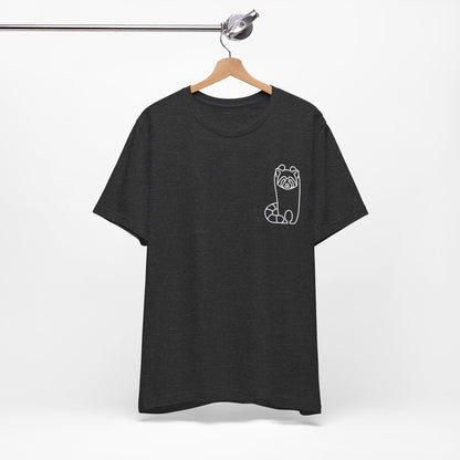 Standing Red Panda Print Men & Women T-Shirt