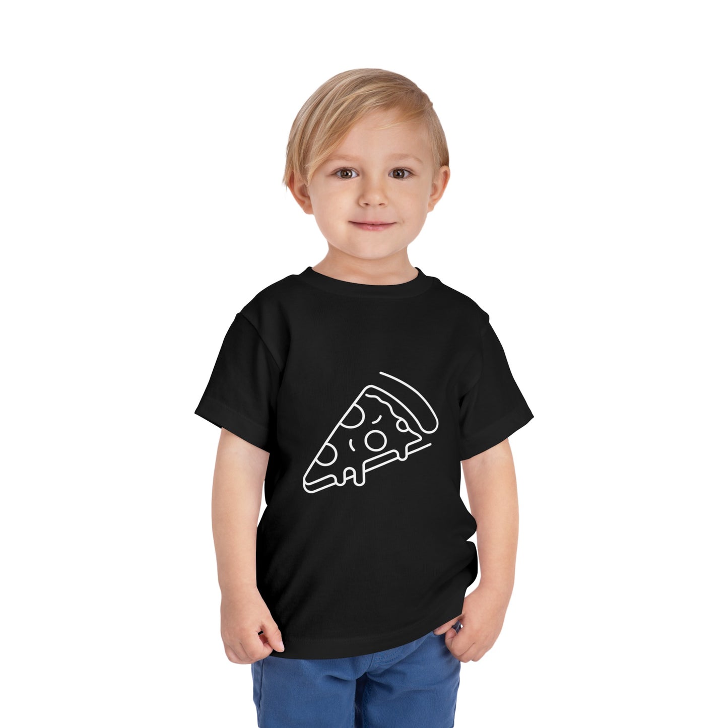 Cheesy Pizza Print Toddlers T-Shirt