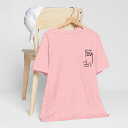 Standing Red Panda Print Men & Women T-Shirt