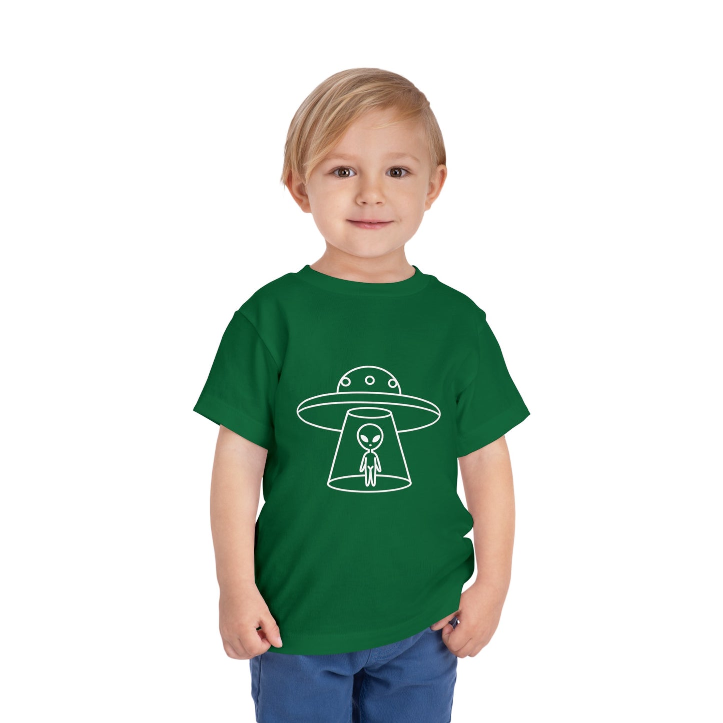 Alien UFO Print Kids T-Shirt