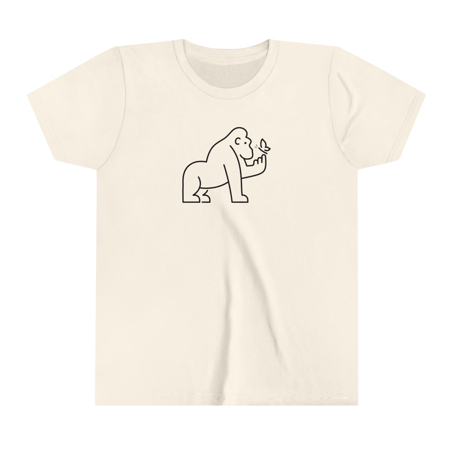 Gorilla Holding Butterfly Youth T-Shirt