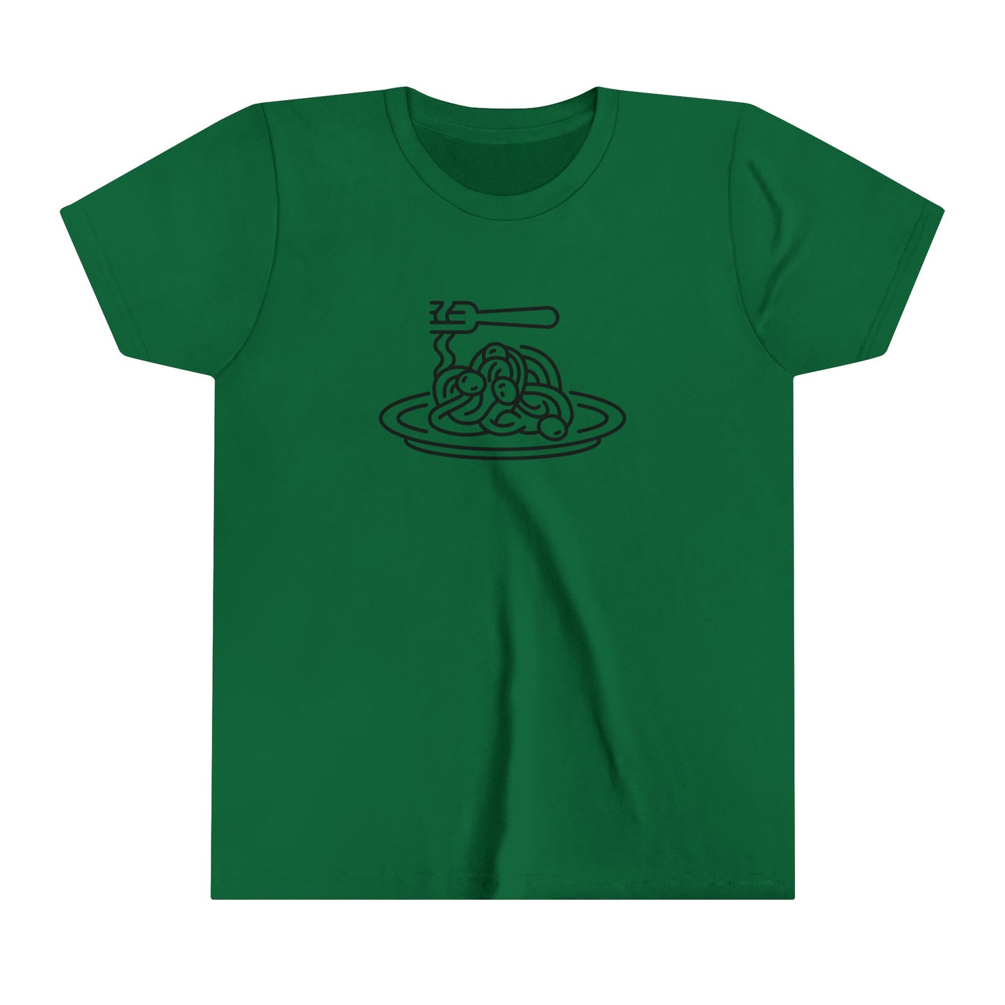 Spaghetti Dinner Print Youth T-Shirt