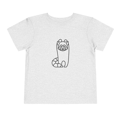 Standing Red Panda Print Toddlers T-Shirt