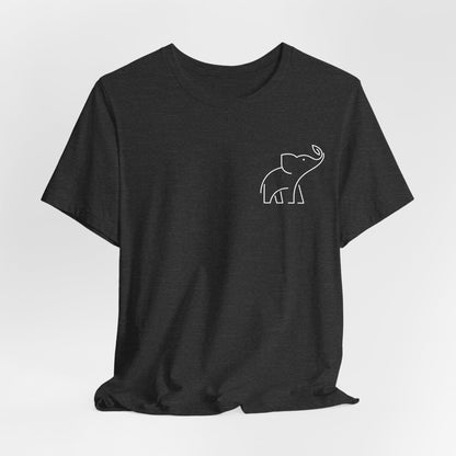 Elephant Print Men & Women T-Shirt