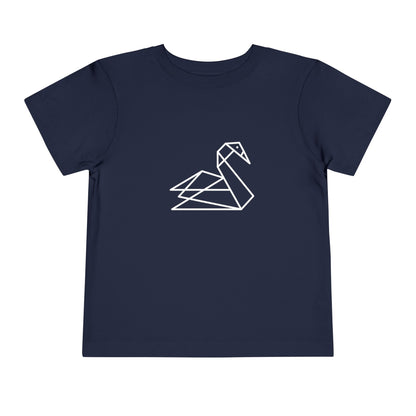 Origami Swan Print Toddlers T-Shirt
