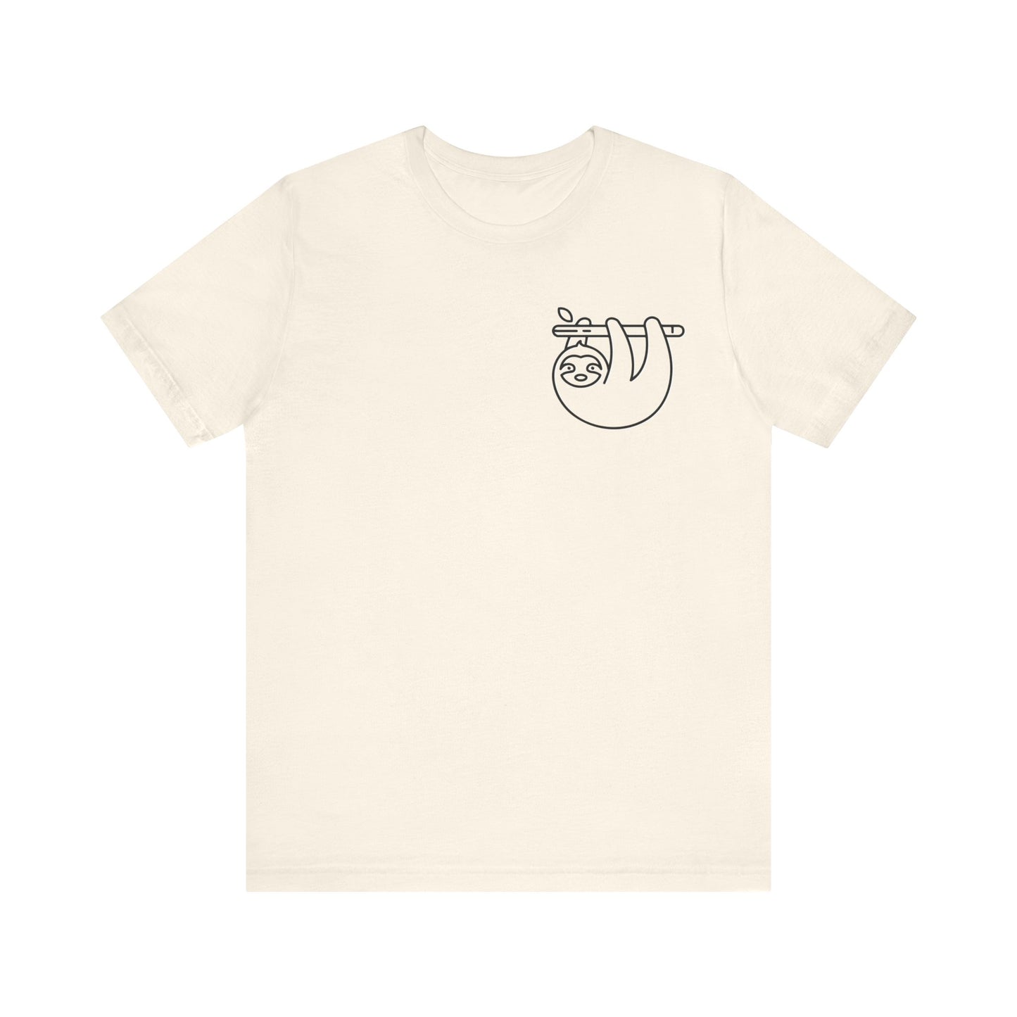 Sloth Print Men & Women T-Shirt