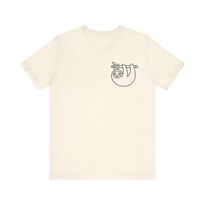 Sloth Print Men & Women T-Shirt