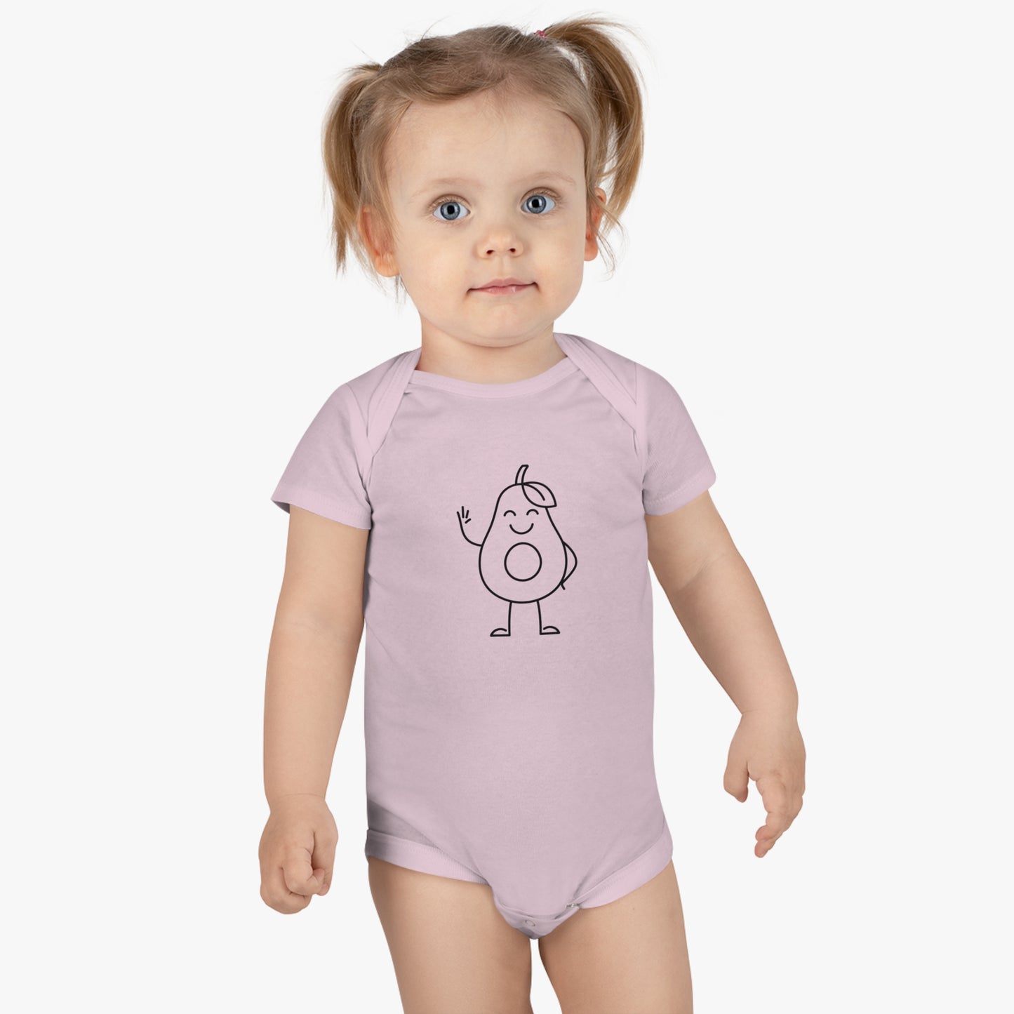 Happy Avocado Print Baby Onesies
