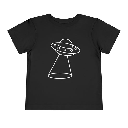 UFO with a Beam of Light Print Kids T-Shirt