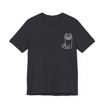 Standing Red Panda Print Men & Women T-Shirt