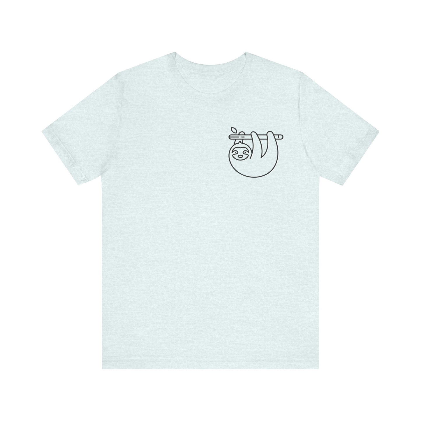 Sloth Print Men & Women T-Shirt