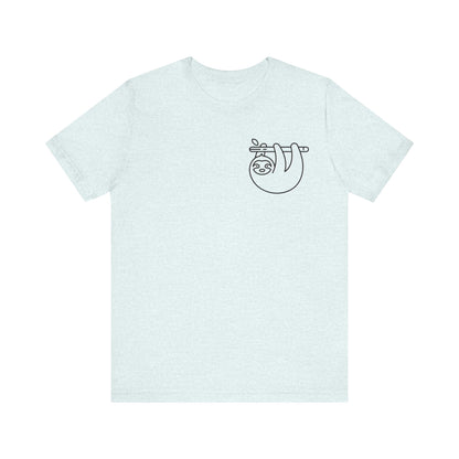 Sloth Print Men & Women T-Shirt
