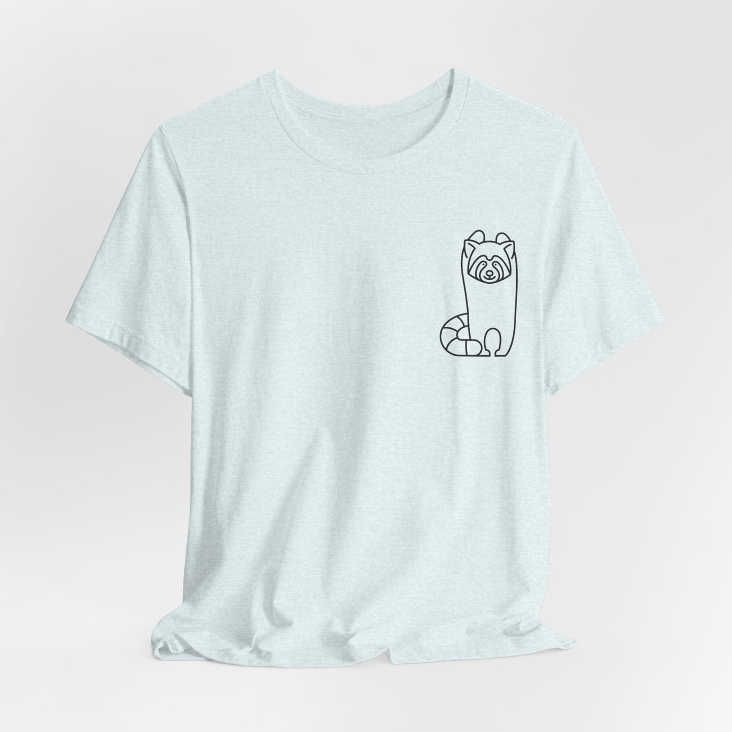 Standing Red Panda Print Men & Women T-Shirt