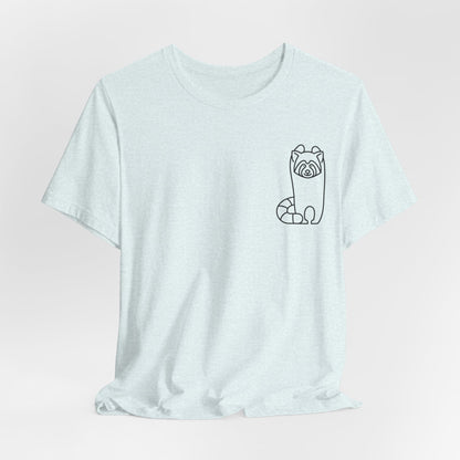 Standing Red Panda Print Men & Women T-Shirt