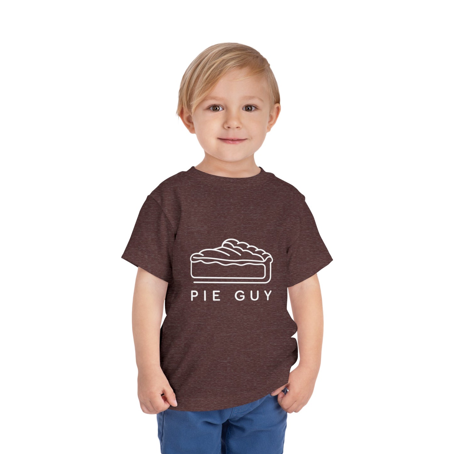 Pie Guy Print Toddlers T-Shirt