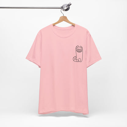 Standing Red Panda Print Men & Women T-Shirt