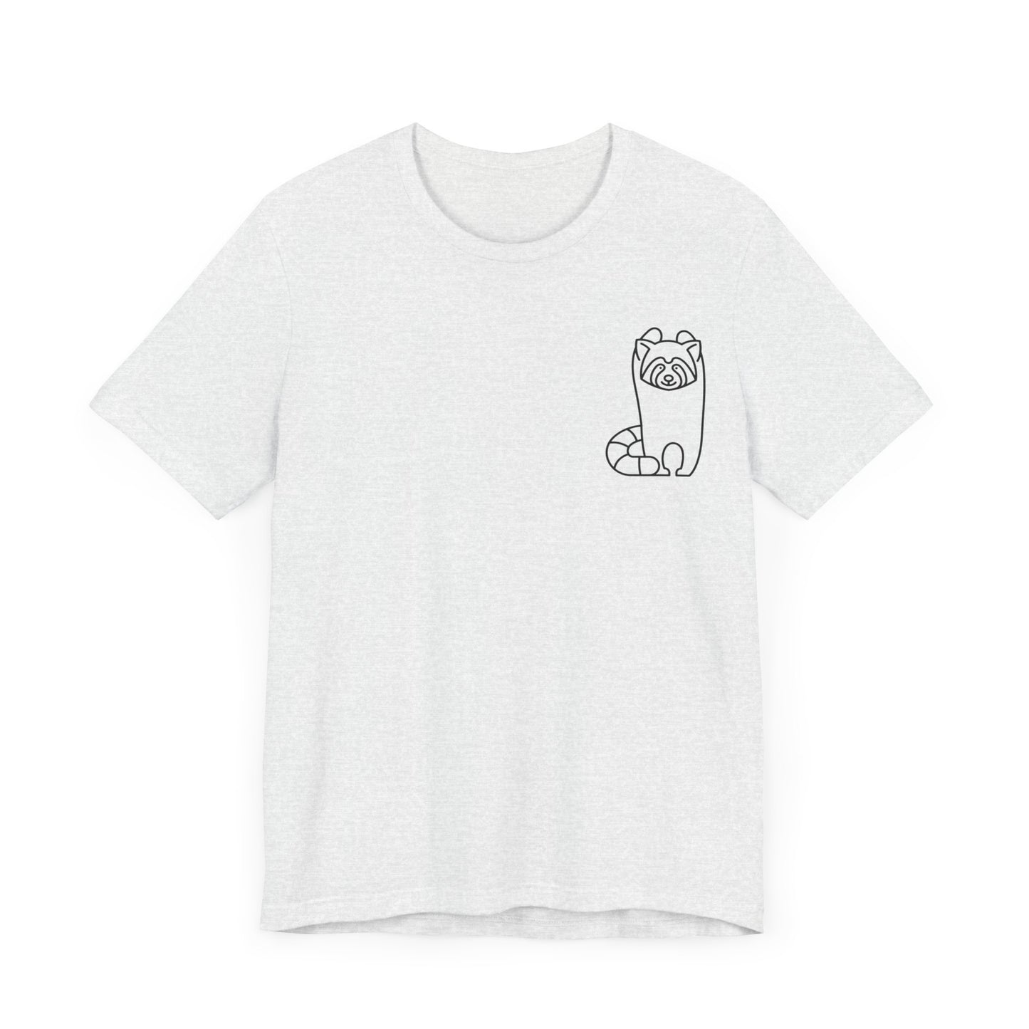 Standing Red Panda Print Men & Women T-Shirt