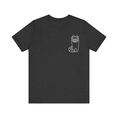 Standing Red Panda Print Men & Women T-Shirt
