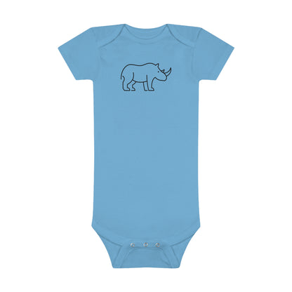 Rhino Print Baby Onesies