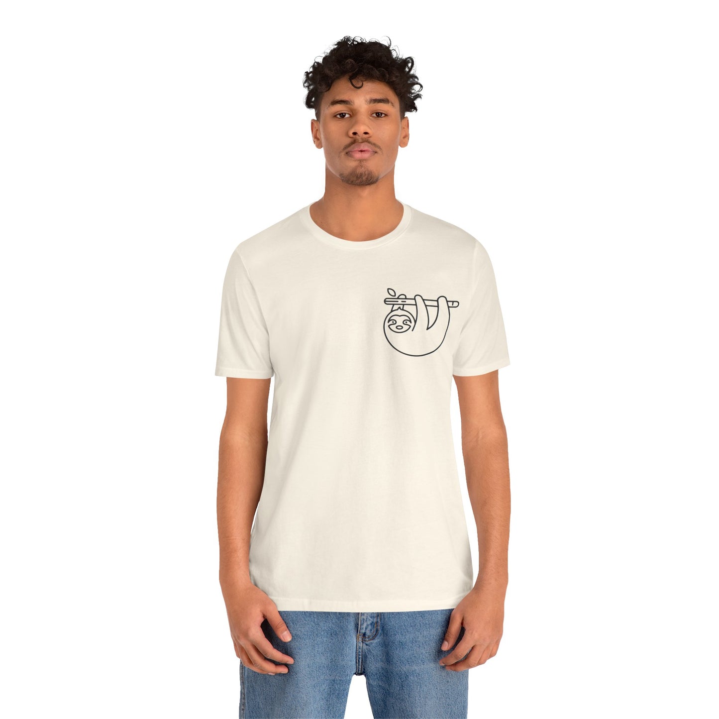 Sloth Print Men & Women T-Shirt