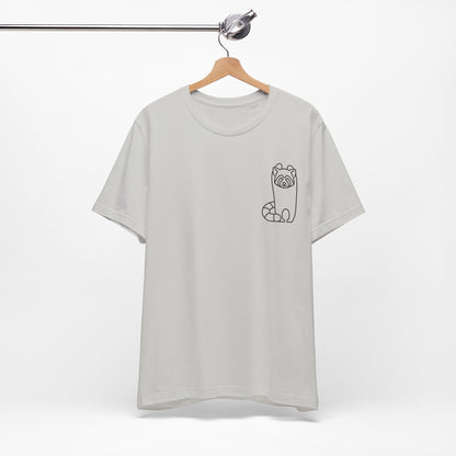 Standing Red Panda Print Men & Women T-Shirt