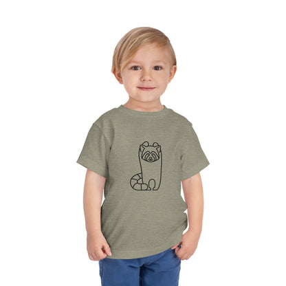 Standing Red Panda Print Toddlers T-Shirt