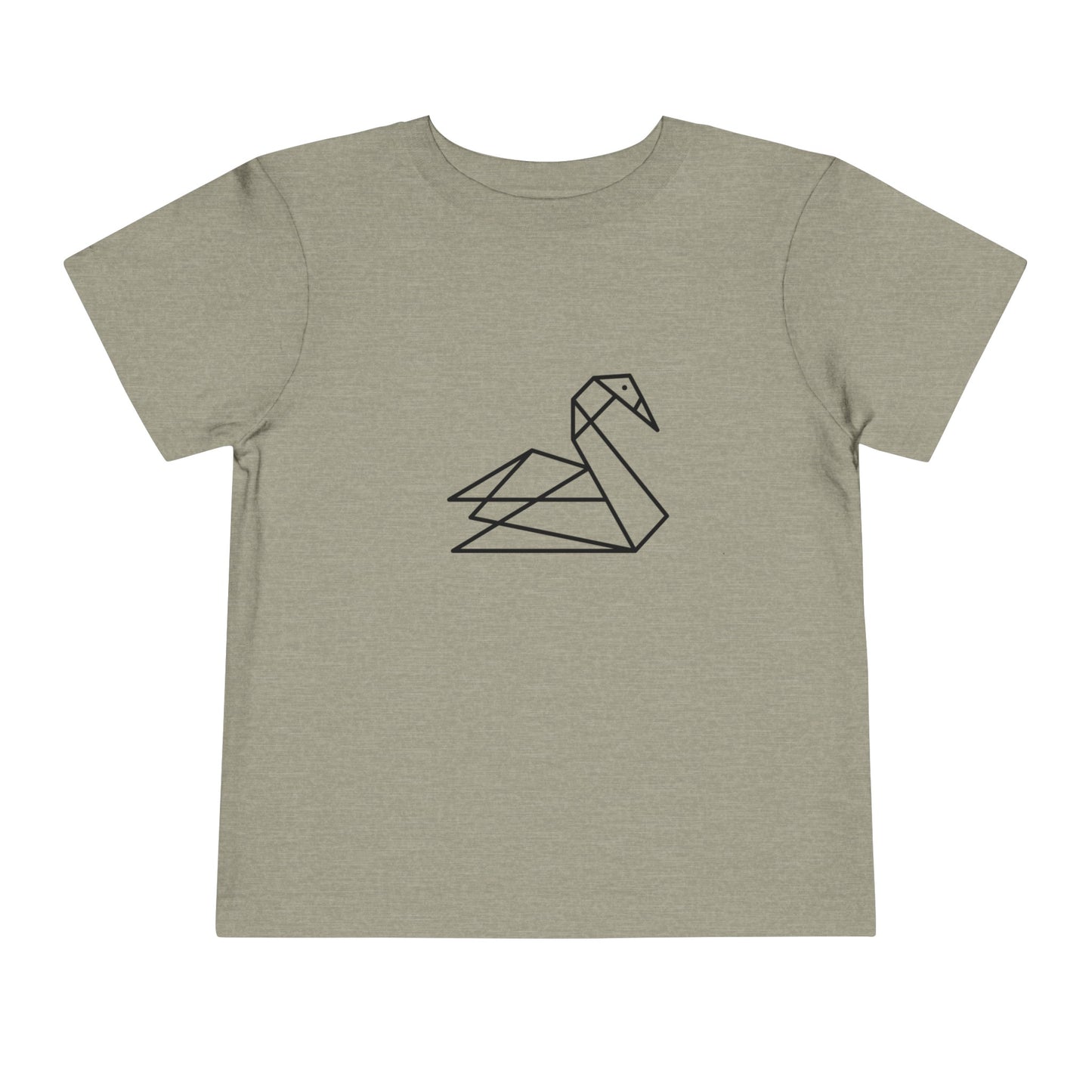 Origami Swan Print Toddlers T-Shirt