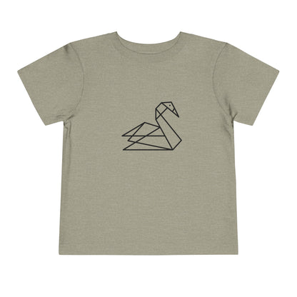 Origami Swan Print Toddlers T-Shirt