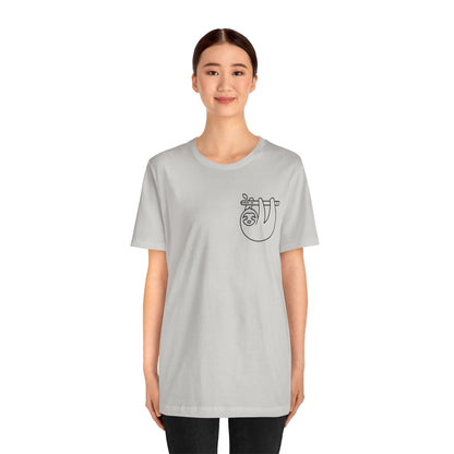 Sloth Print Men & Women T-Shirt