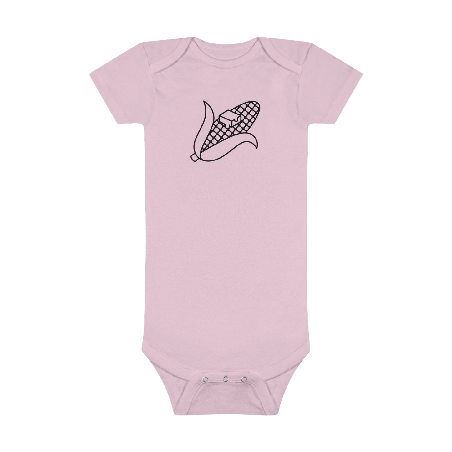 Buttery Corn Print Baby Onesies