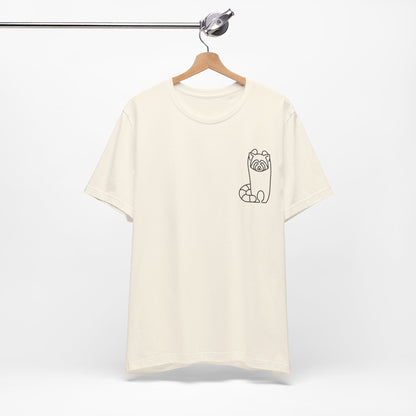 Standing Red Panda Print Men & Women T-Shirt