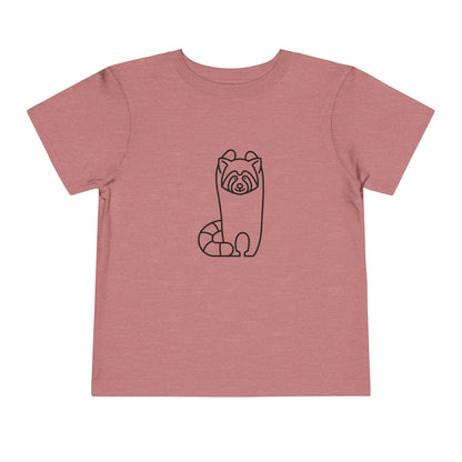 Standing Red Panda Print Toddlers T-Shirt