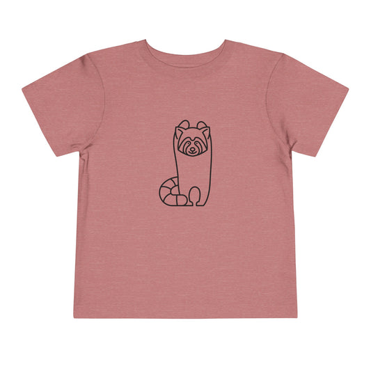 Standing Red Panda Print Toddlers T-Shirt