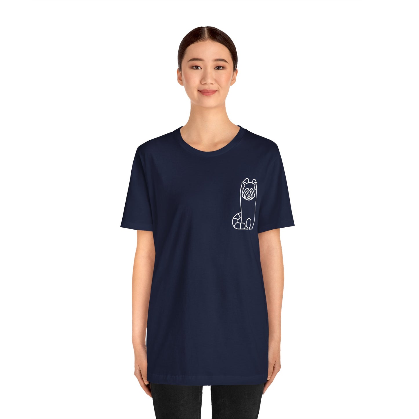 Standing Red Panda Print Men & Women T-Shirt