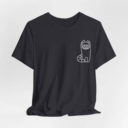 Standing Red Panda Print Men & Women T-Shirt