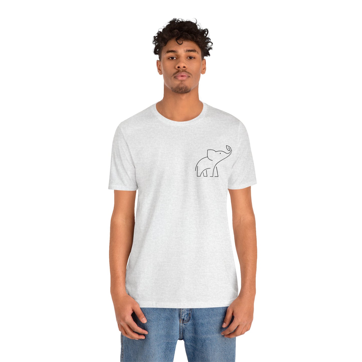 Elephant Print Men & Women T-Shirt