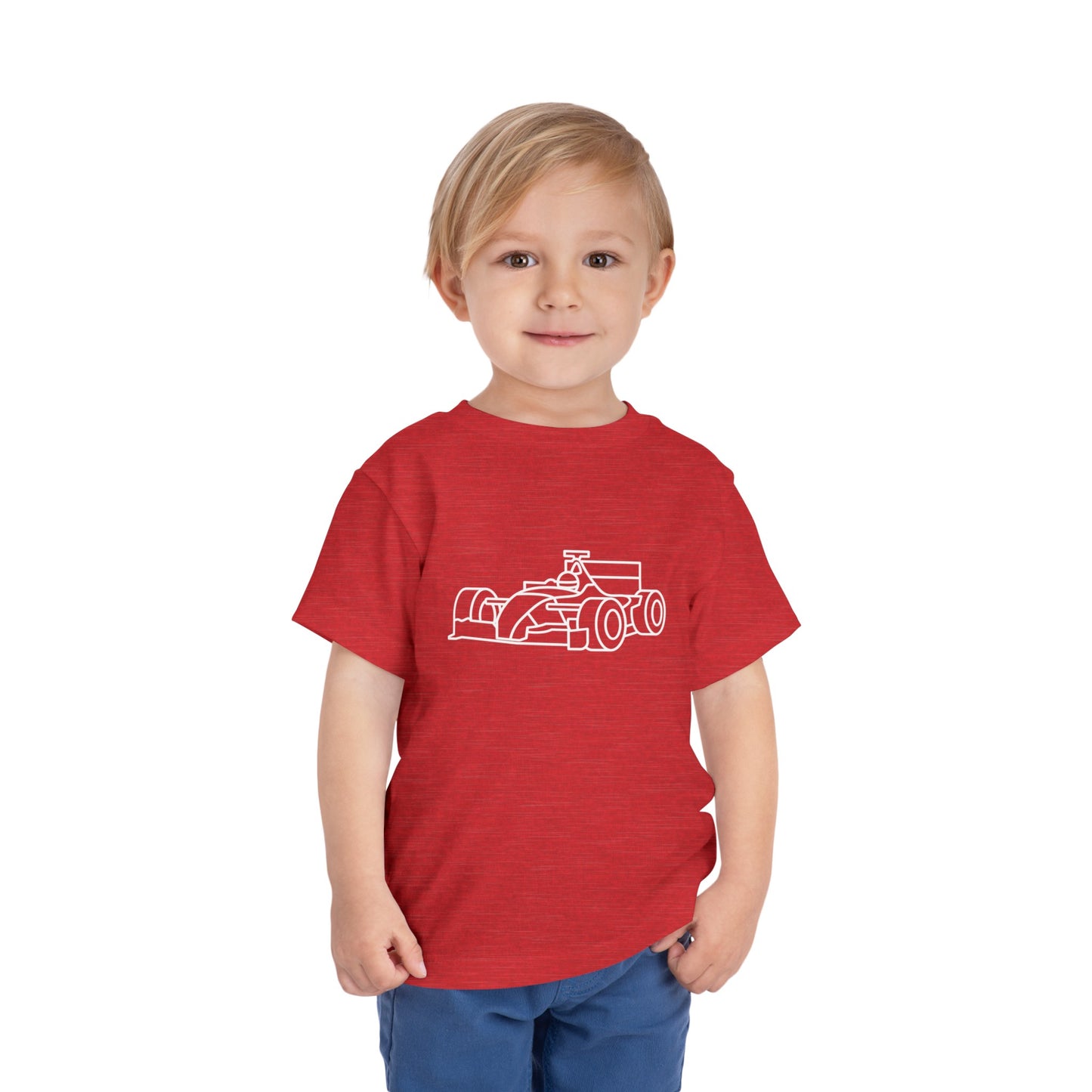 Zooming Race Car Print Kids T-Shirt