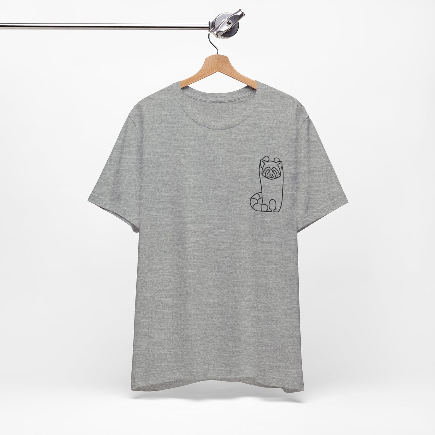 Standing Red Panda Print Men & Women T-Shirt