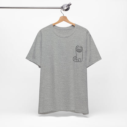 Standing Red Panda Print Men & Women T-Shirt