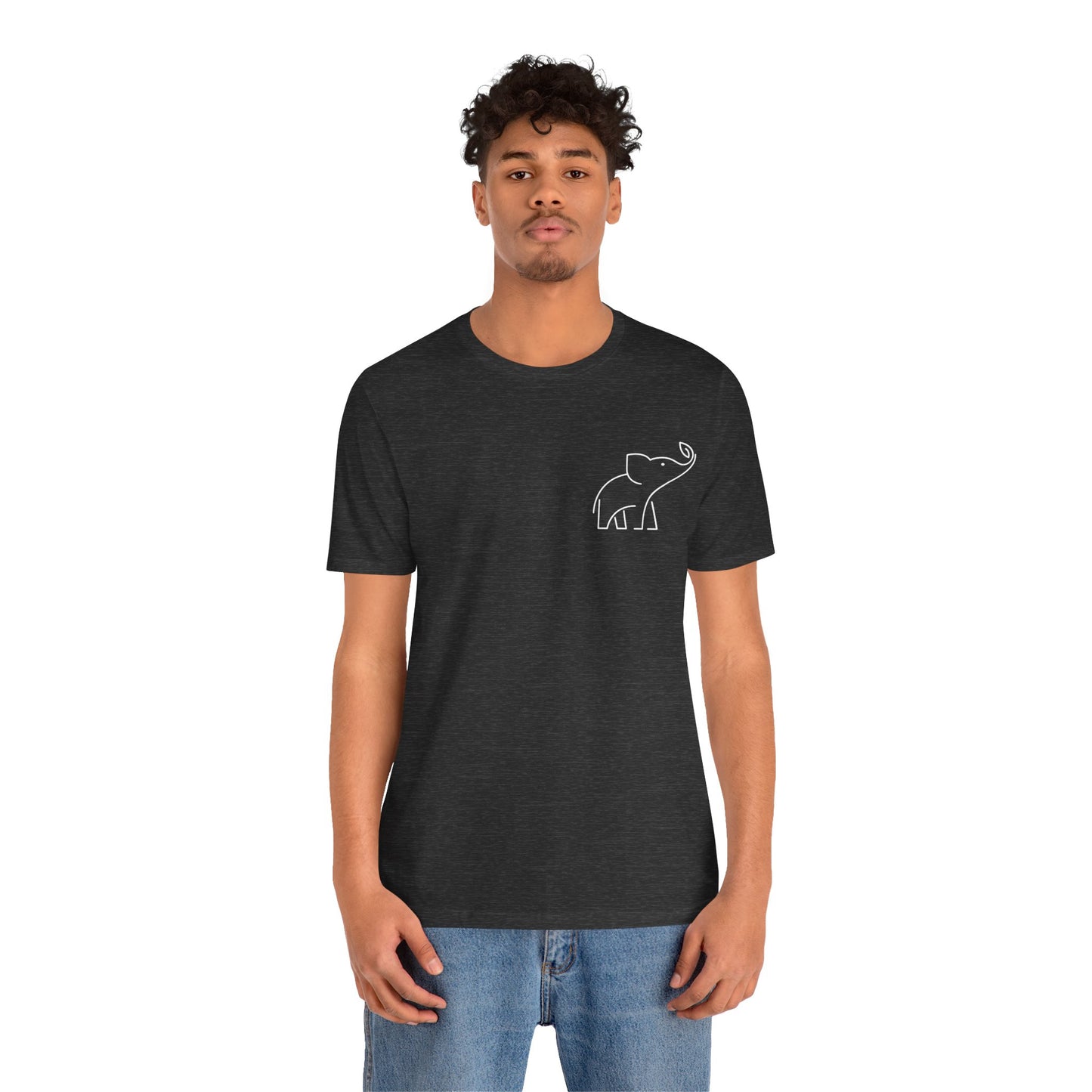 Elephant Print Men & Women T-Shirt