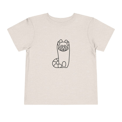 Standing Red Panda Print Toddlers T-Shirt