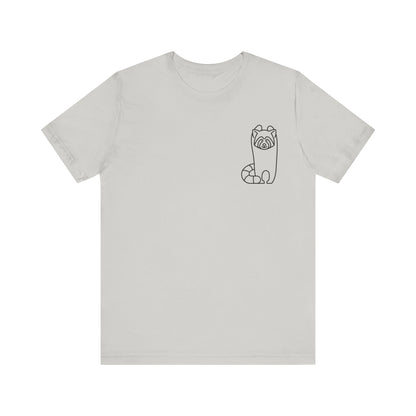 Standing Red Panda Print Men & Women T-Shirt