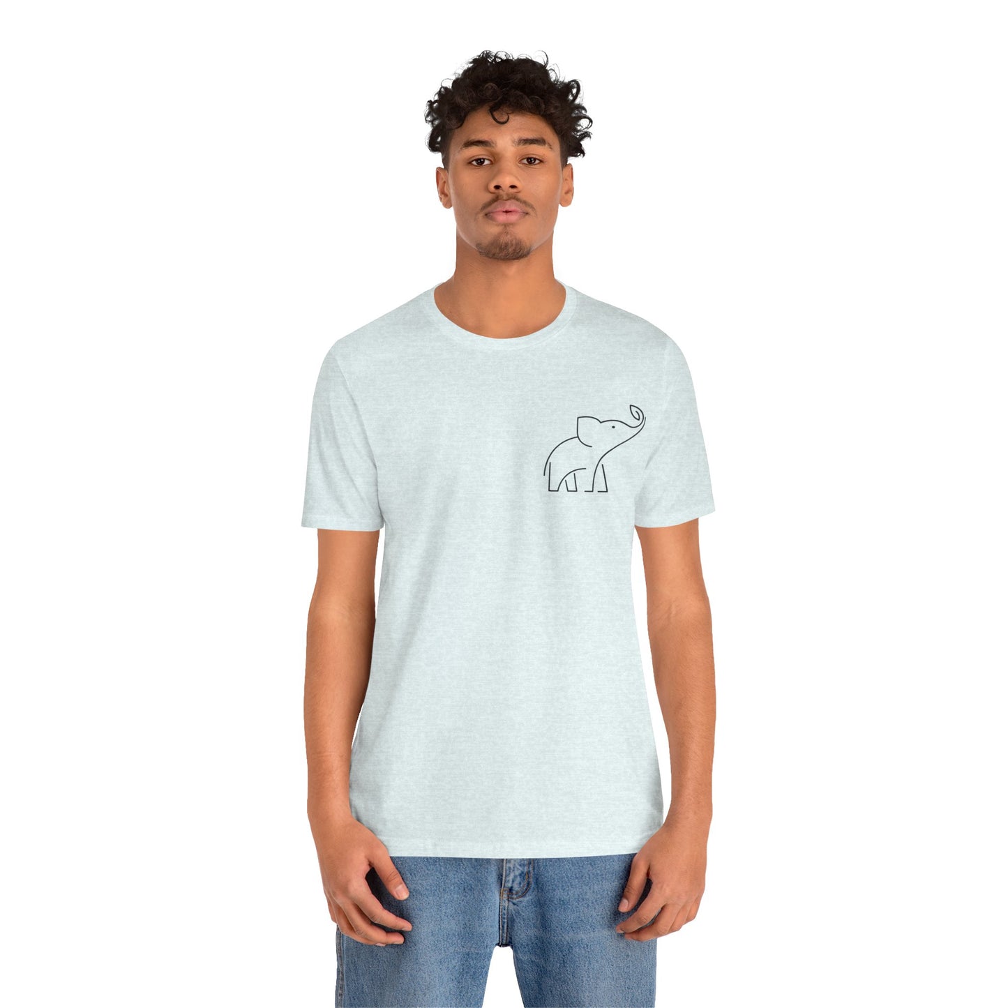 Elephant Print Men & Women T-Shirt